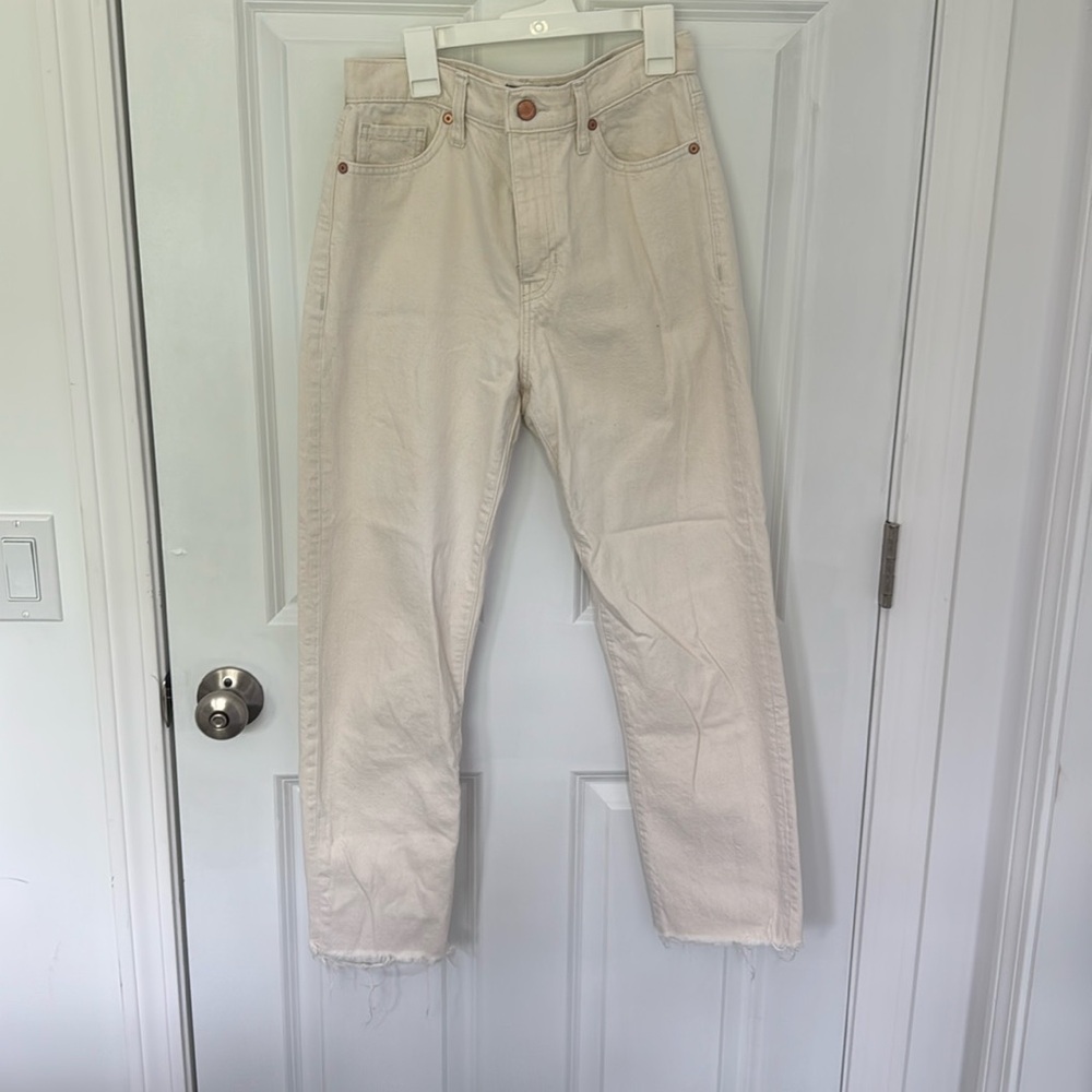Banana Republic Premium Denim High Rise Straight Jeans